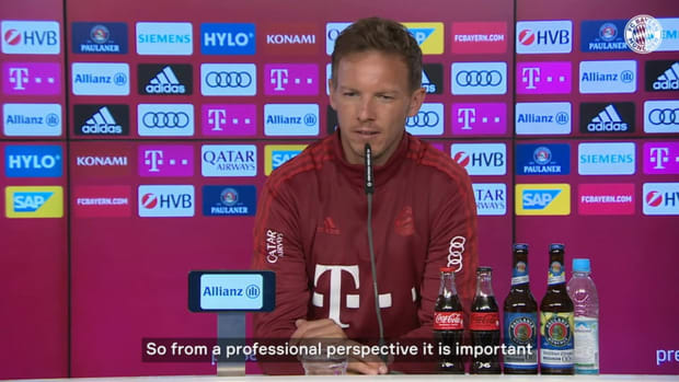 Nagelsmann on his first time becoming league champion